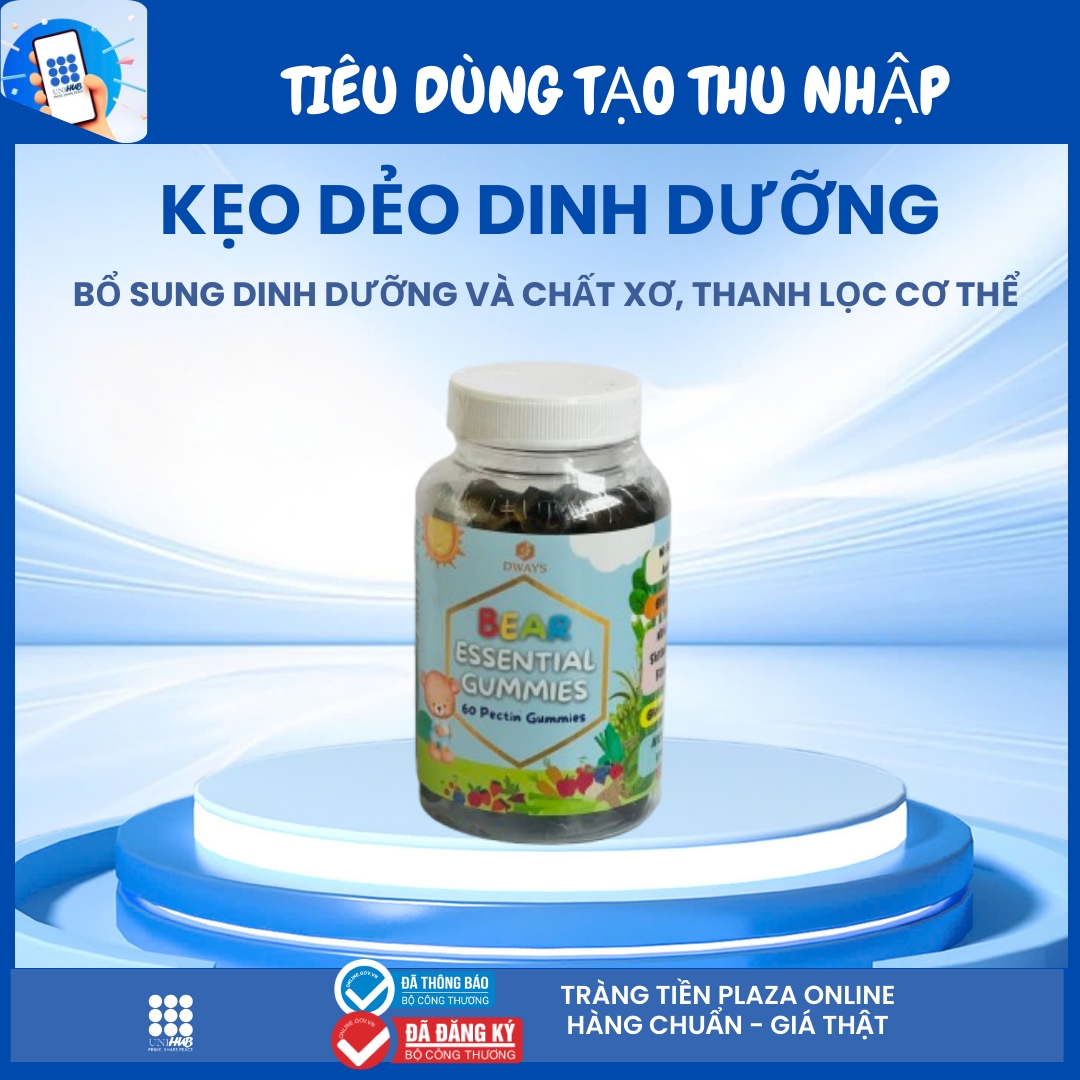 Kẹo dẻo bổ sung dưỡng chất &amp; hỗ trợ thanh lọc cơ thể Bear